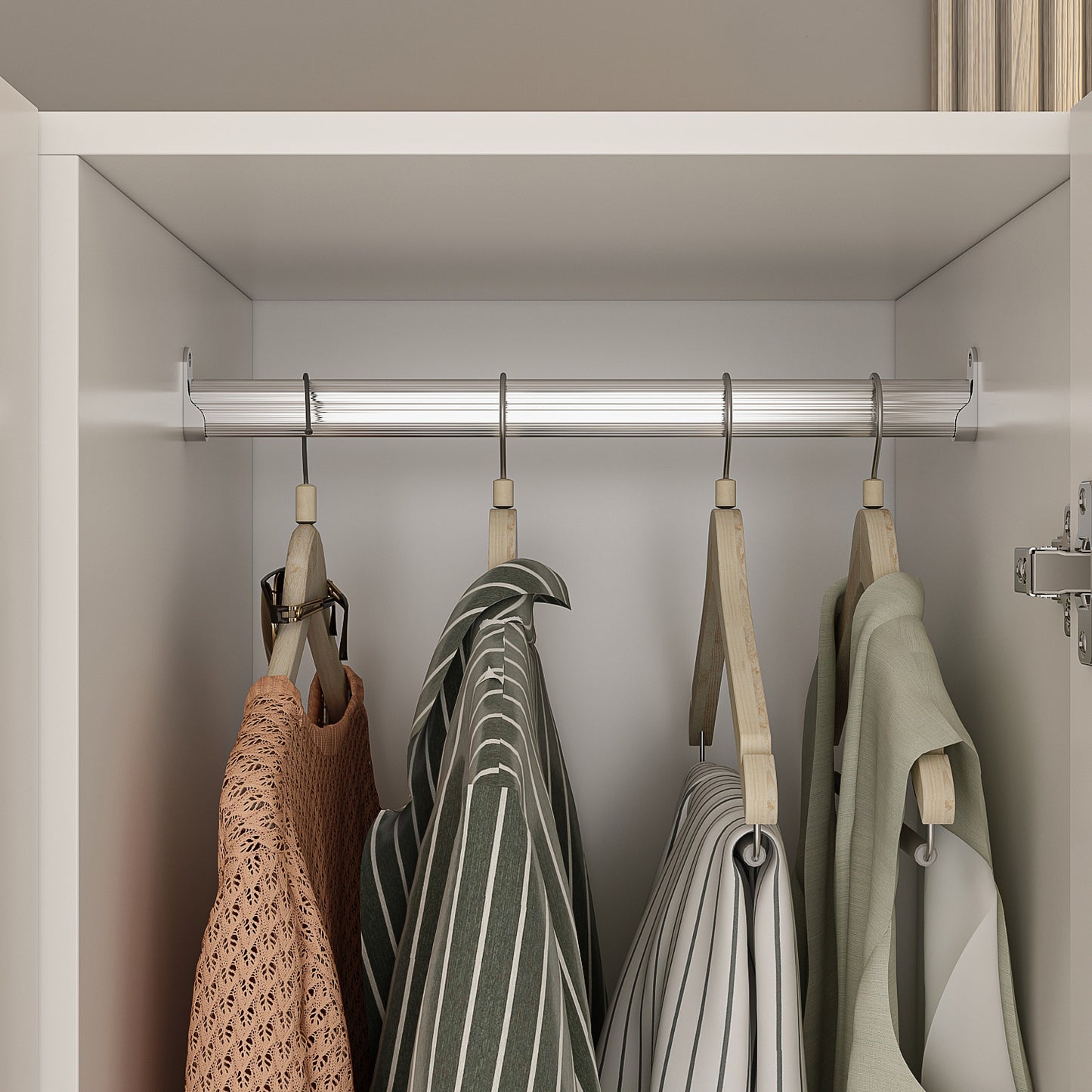 OXYLIFE 70.9"H Wardrobe Armoires Closet Storage Cabinet White