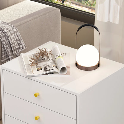 Hitow 3-Drawer Nightstand End Table for Bedroom Living Room