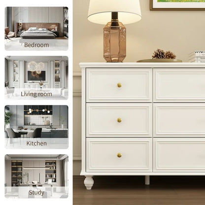 Hitow 9 Drawer Dresser for Bedroom , Chest of Drawer Storage Organizer White, 63"