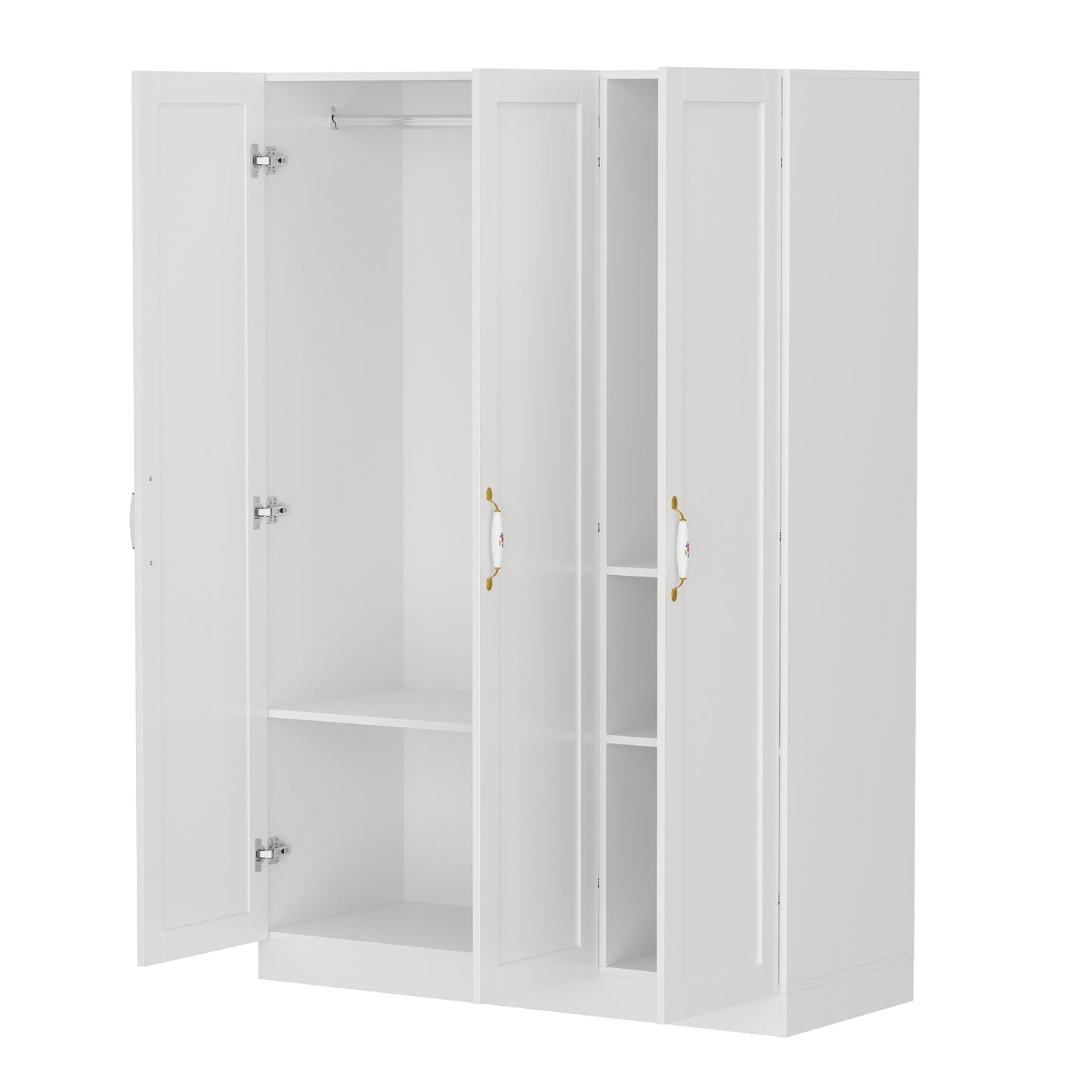 OXYLIFE 70.9"H Wardrobe Armoires Closet Storage Cabinet White