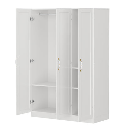 OXYLIFE 70.9"H Wardrobe Armoires Closet Storage Cabinet White