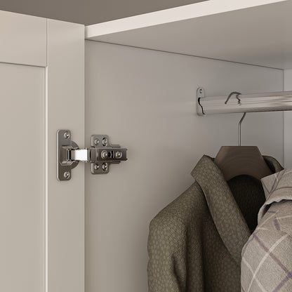 OXYLIFE 70.9"H Wardrobe Armoires Closet Storage Cabinet White