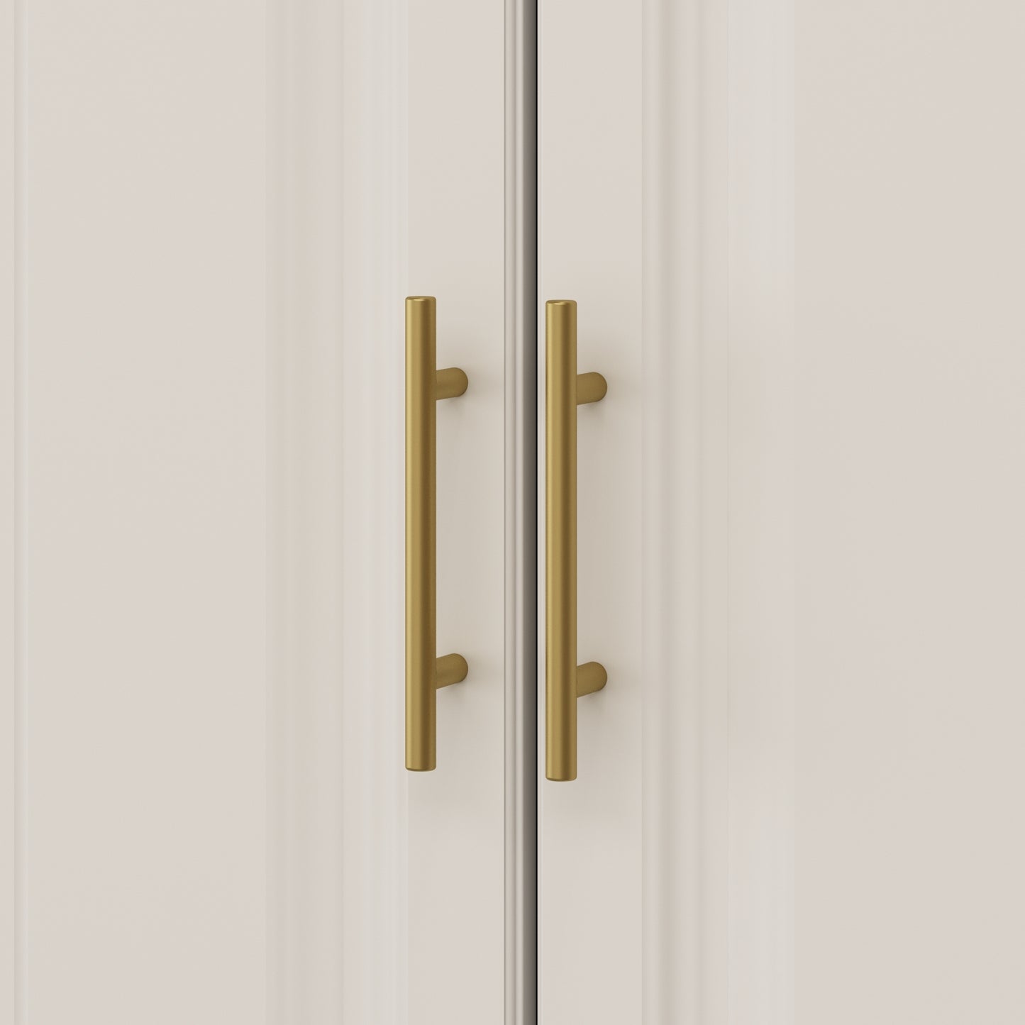 Oxylife Wardrobe Armoire with Hutch and Drawers, Bedroom Armoire, Contemporary, White