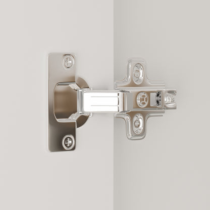 Oxylife Wardrobe Armoire Closet with 4 Drawers and Clothing Rod for Bedroom in White