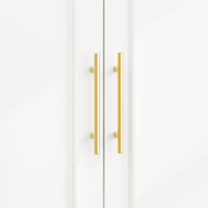 Oxylife 74.5"H 2 Door Clothing Armoire Wardrobe Closet with Hanging Rod