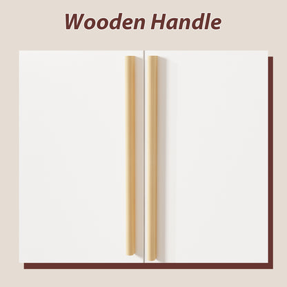 OxyLife 3 Door Wardrobe Armoire with Clothing Rod and Storage Shelves, White, 70"H