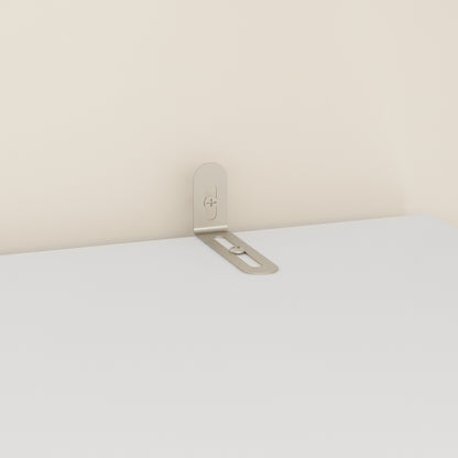 Oxylife 74.5"H 2 Door Clothing Armoire Wardrobe Closet with Hanging Rod