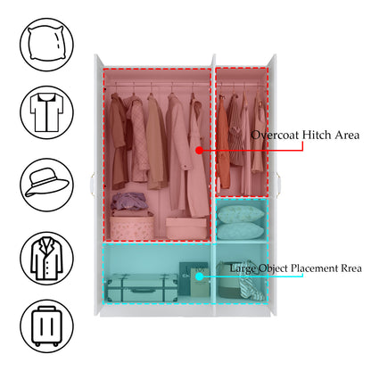 OXYLIFE 70.9"H Wardrobe Armoires Closet Storage Cabinet White